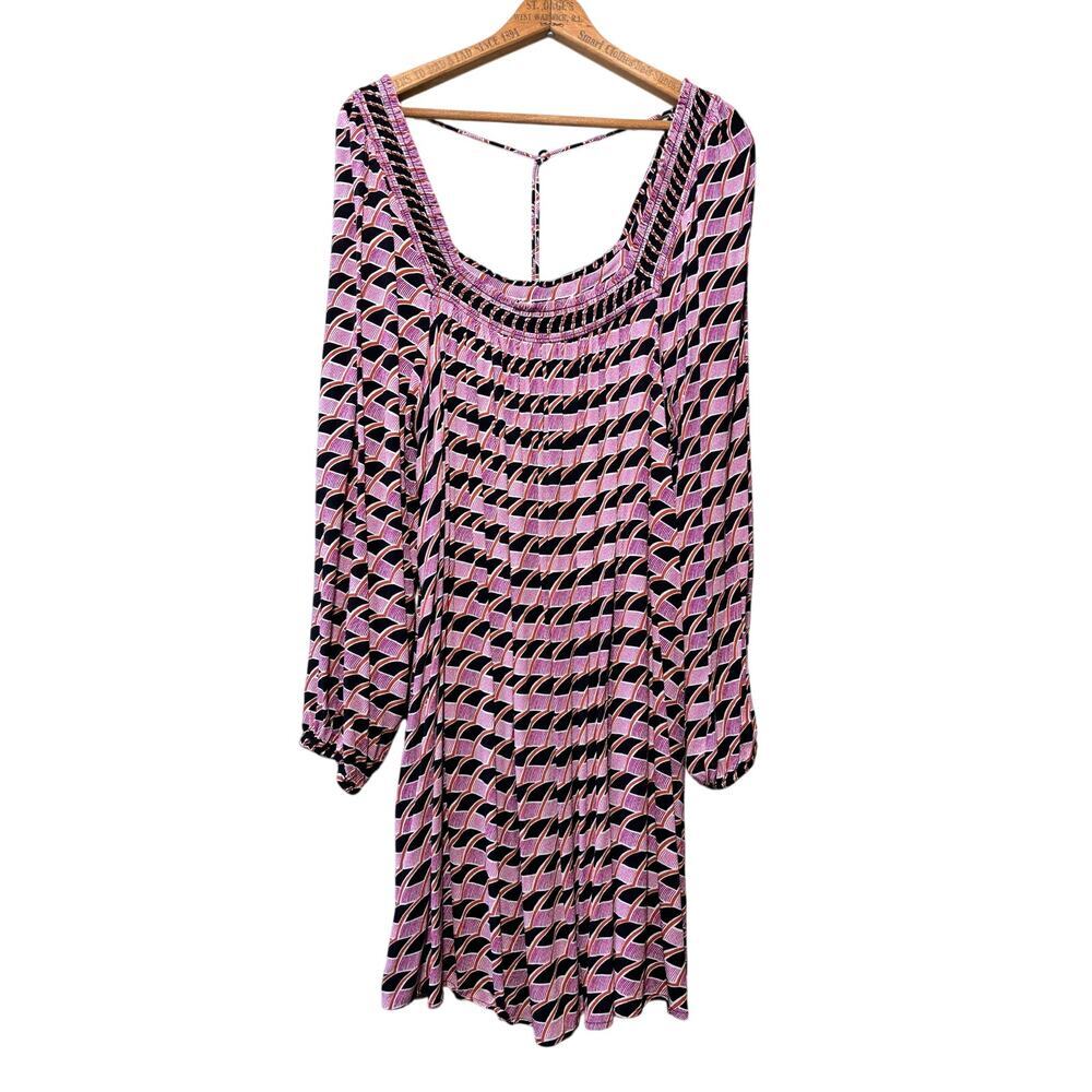Maeve Anthropologie Geometric Graphic Pattern Dress